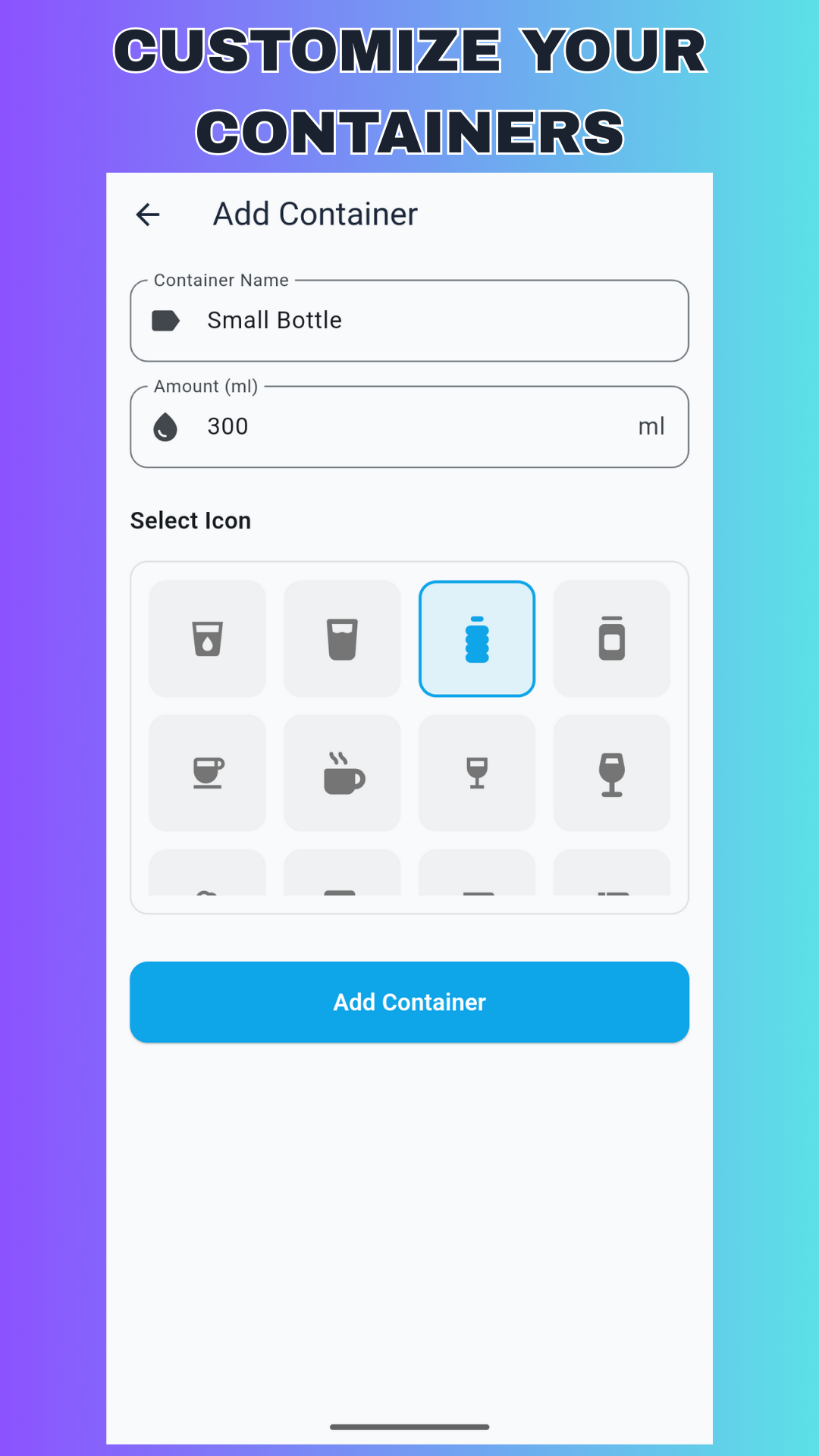 Custom Containers - Add your own container types